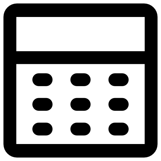 calendario Vector Market Bold Rounded icono