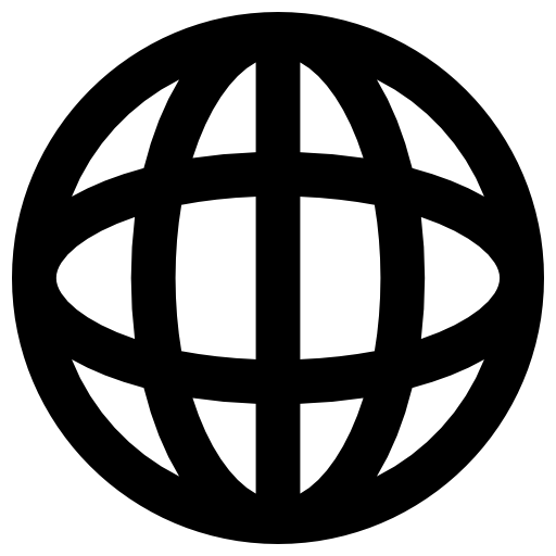 Earth globe Vector Market Bold Rounded icon