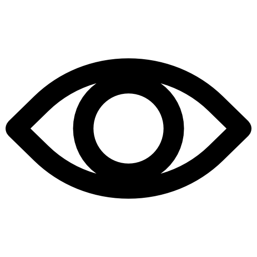 ojo Vector Market Bold Rounded icono
