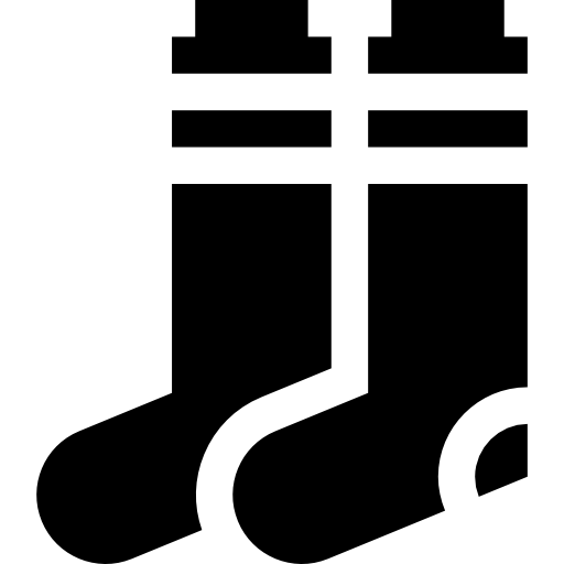 sokken Basic Straight Filled icoon