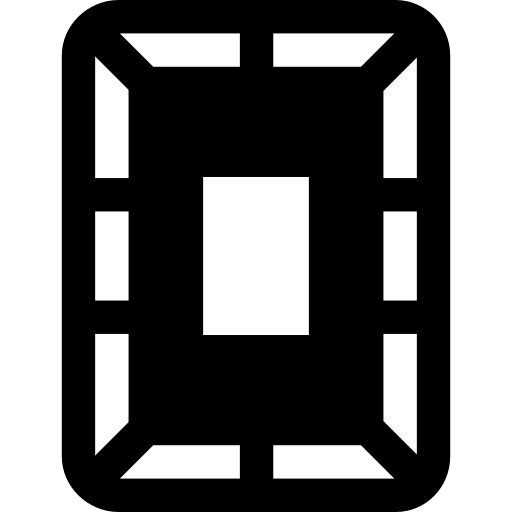 objetivo Basic Straight Filled icono