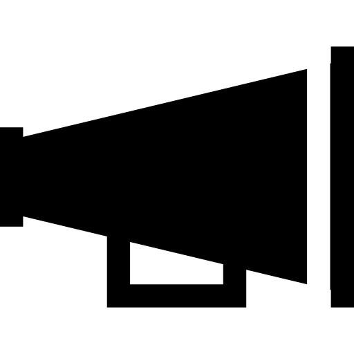 拡声器 Basic Straight Filled icon