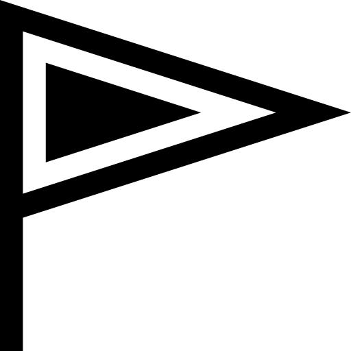 vlag Basic Straight Filled icoon
