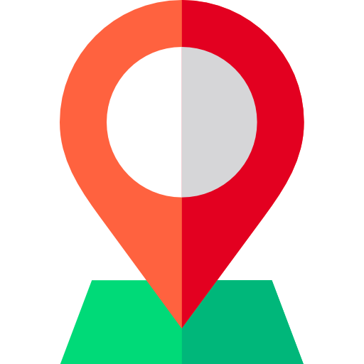 Location pin Basic Straight Flat icon