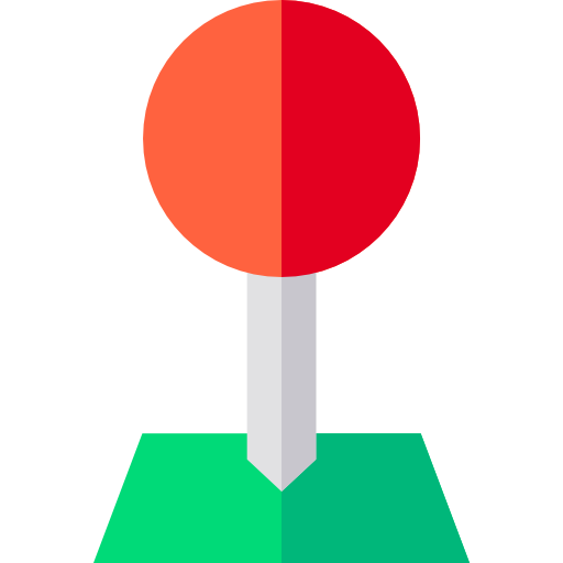 ピン Basic Straight Flat icon