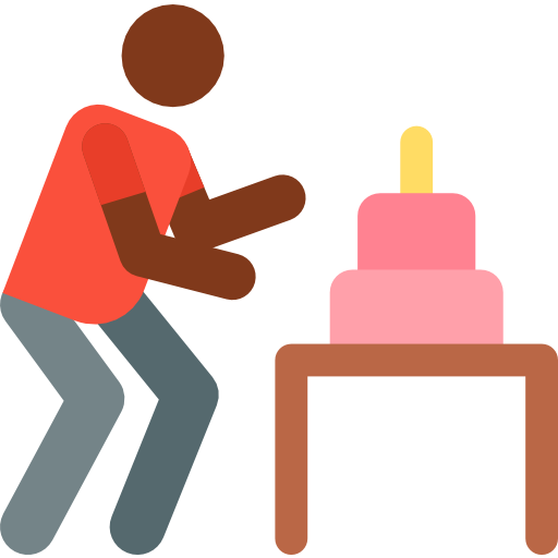 Birthday cake Pictograms Colour icon