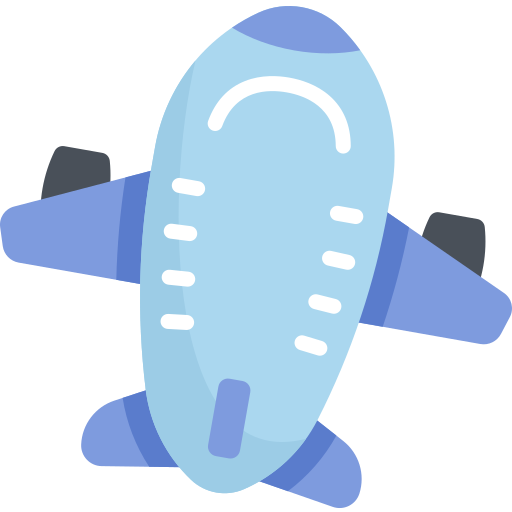Airplane Kawaii Flat icon
