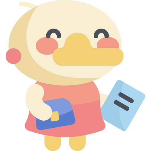 Duck Kawaii Flat icon