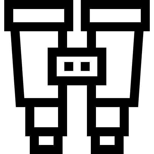 binocular Basic Straight Lineal icono