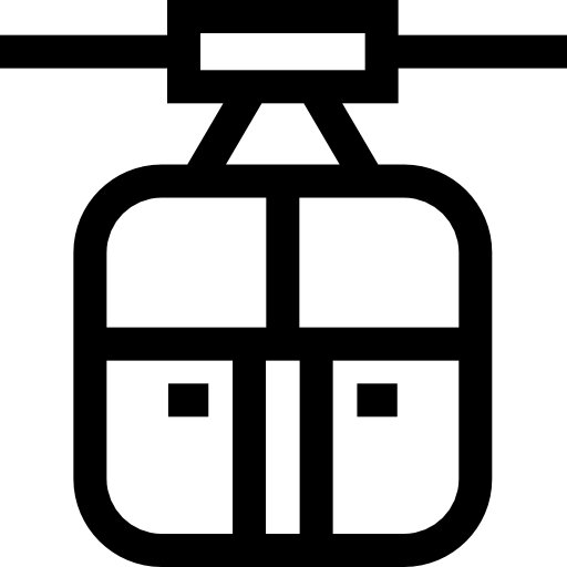 ケーブルカーのキャビン Basic Straight Lineal icon