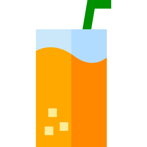 orangensaft Basic Straight Flat icon