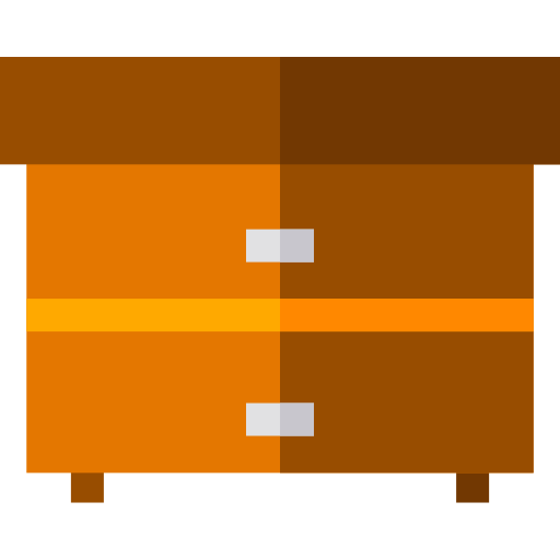 schublade Basic Straight Flat icon