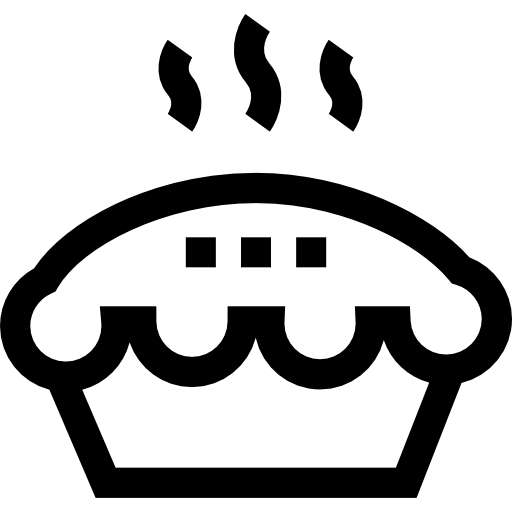 tarta Basic Straight Lineal icono