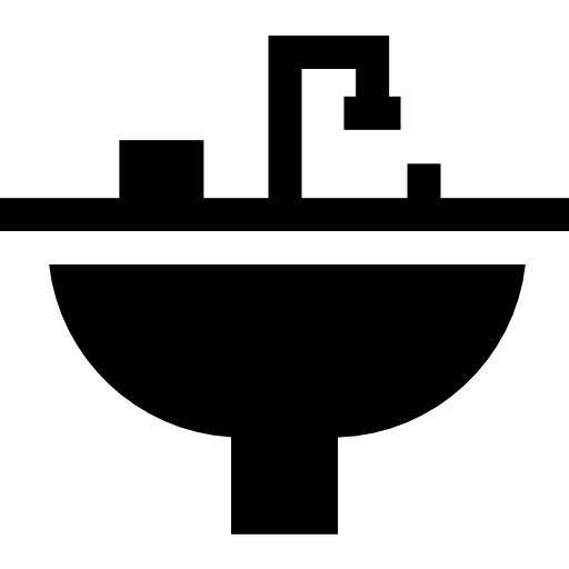 waschbecken Basic Straight Filled icon