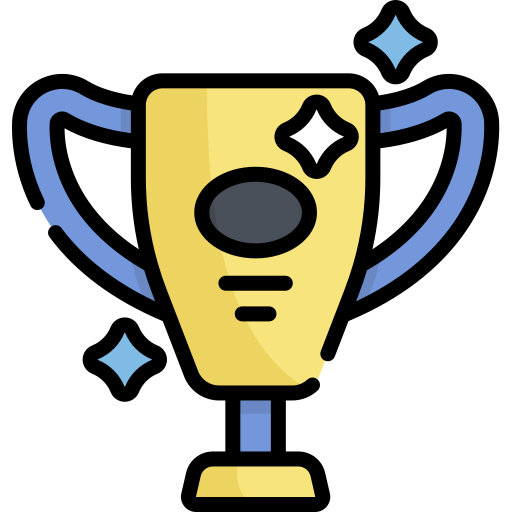 Trophy Kawaii Lineal color icon
