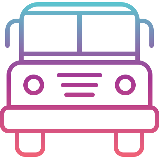 학교 버스 Generic gradient outline icon