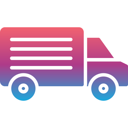 ciężarówka dostawcza Generic gradient fill ikona