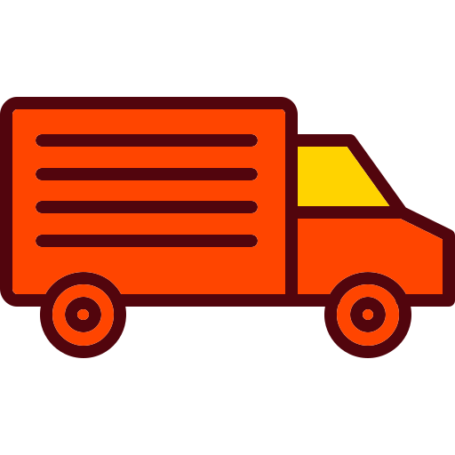 camión de reparto Generic color lineal-color icono