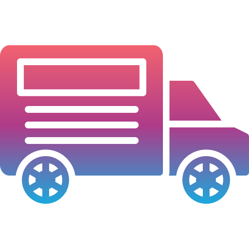ciężarówka dostawcza Generic gradient fill ikona