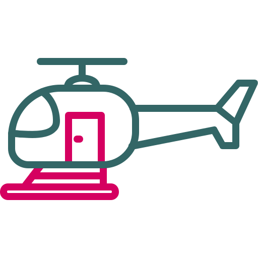 helicóptero Generic color outline icono