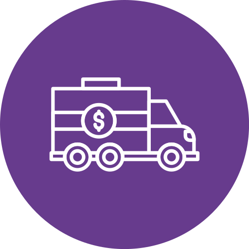 Bank truck Generic color fill icon
