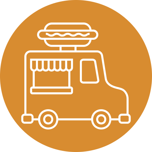 camion di cibo Generic color fill icona