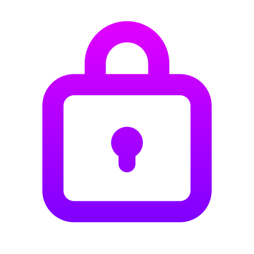 Lock Generic gradient outline icon