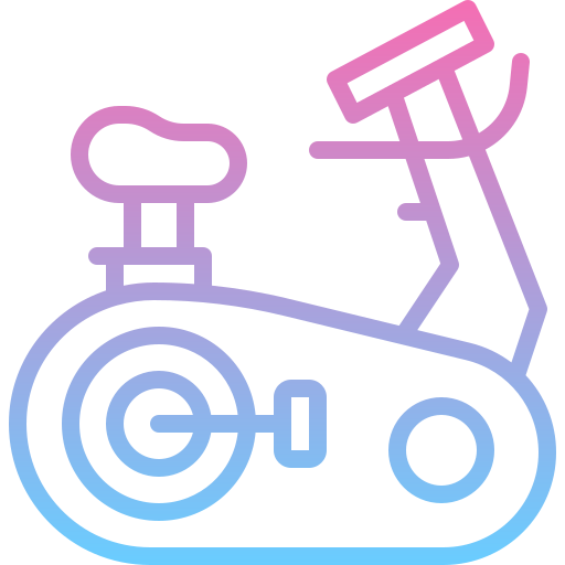 bicicletta stazionaria Generic gradient outline icona