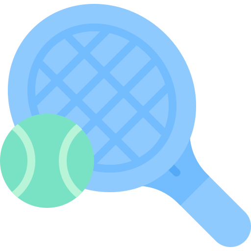raquette de tennis Generic color fill Icône