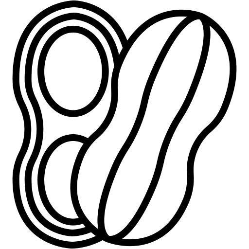 erdnüsse Generic black outline icon