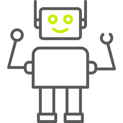 Робот Generic color outline иконка