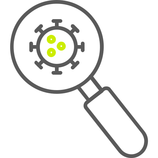 Virus search Generic color outline icon