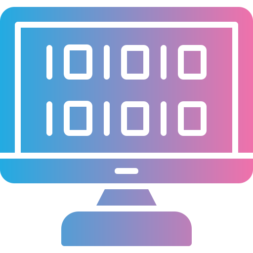Binary code Generic gradient fill icon