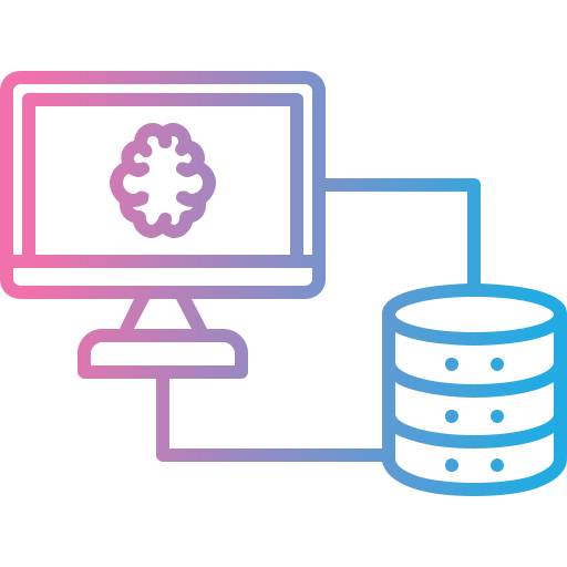 Database Generic gradient outline icon