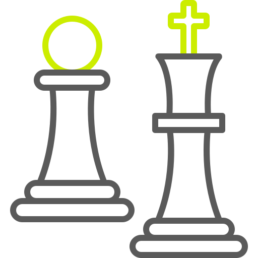 pieza de ajedrez Generic color outline icono