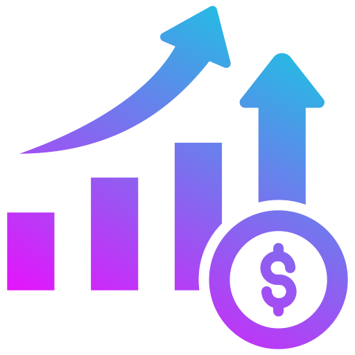 gewinnwachstum Generic gradient fill icon