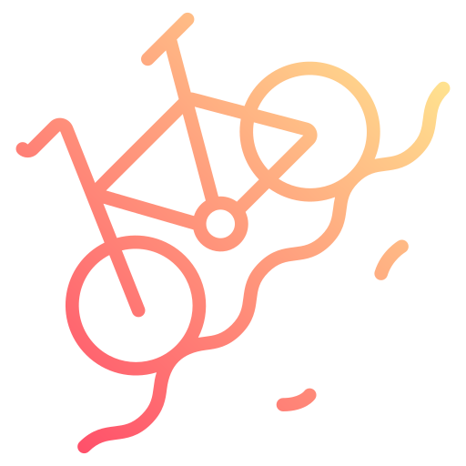 bicicleta de montaña Generic gradient outline icono