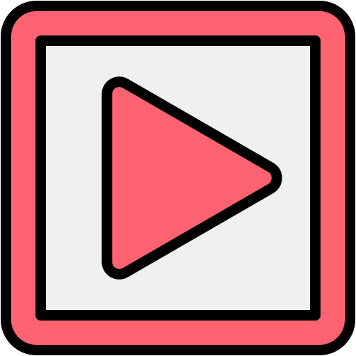 botón de play Generic color lineal-color icono