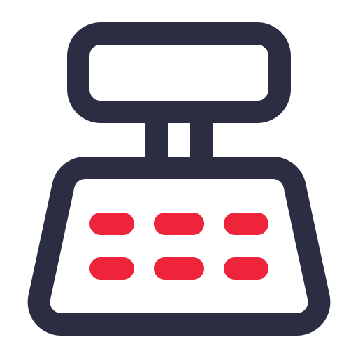 caja registradora Generic color outline icono