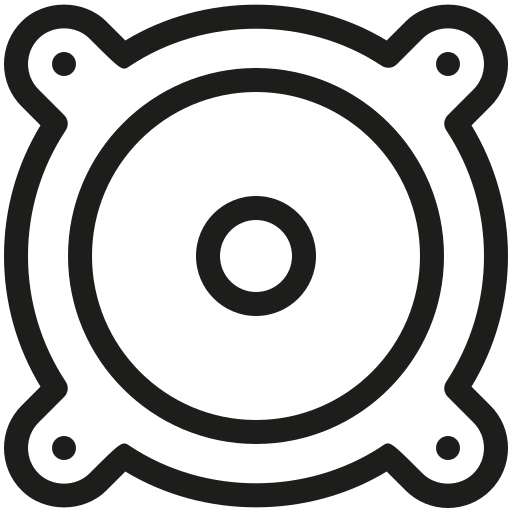 audio de automóvil Generic black outline icono