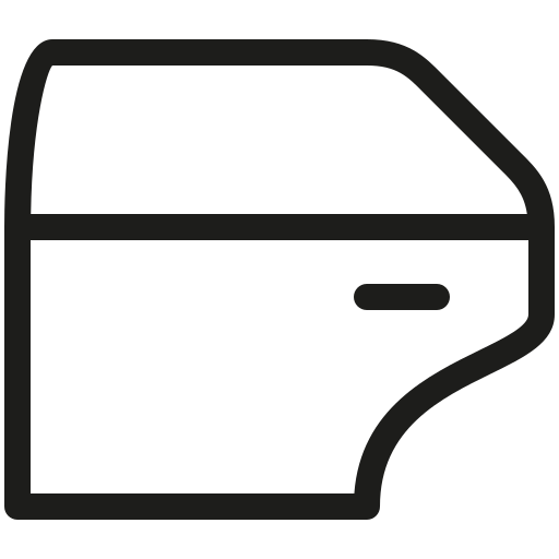 drzwi samochodowe Generic black outline ikona