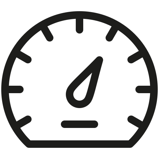 tachometer Generic black outline icon