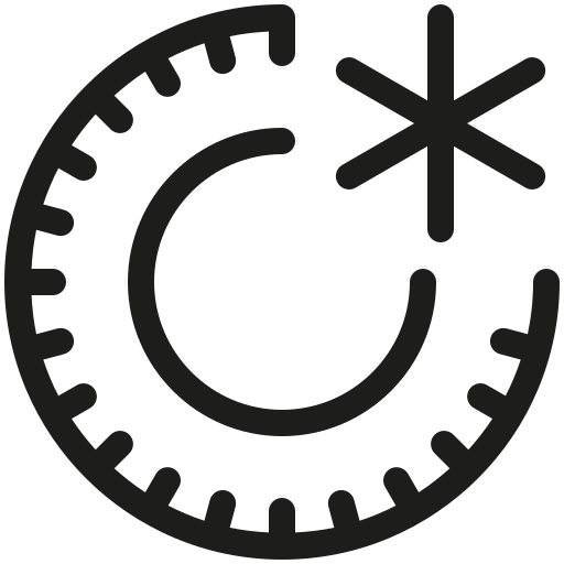 Winter tires Generic black outline icon