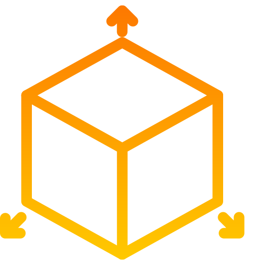 cube 3d Generic gradient outline Icône