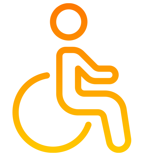 Accessible Generic gradient outline icon