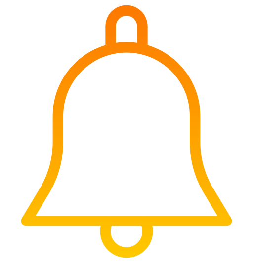 campana Generic gradient outline icona