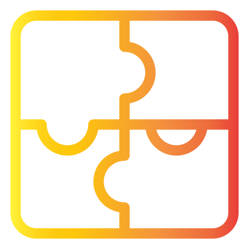 パズル Generic gradient outline icon