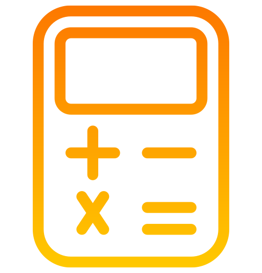 calculadora Generic gradient outline Ícone