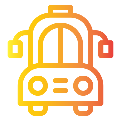 schoolbus Generic gradient outline icoon
