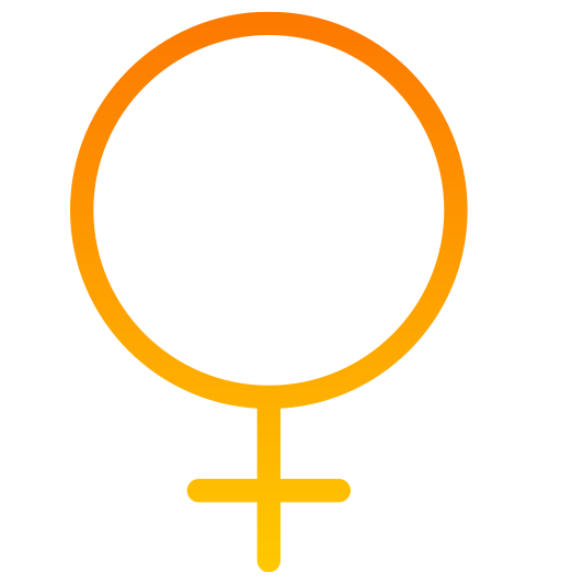 Female Generic gradient outline icon